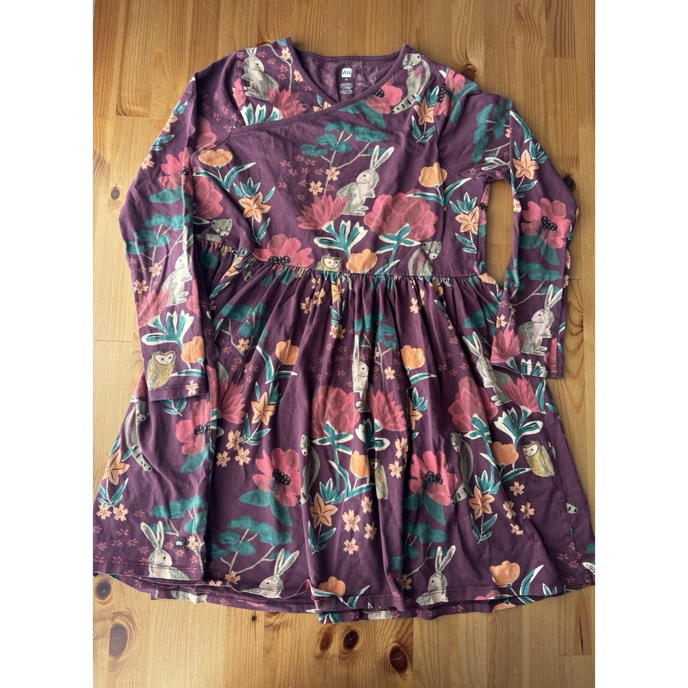 Girls' TEA Collection Wrap Front Woodland Dress Size 16